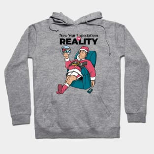 Santa's New Year Expectations Vs. Reality Hoodie